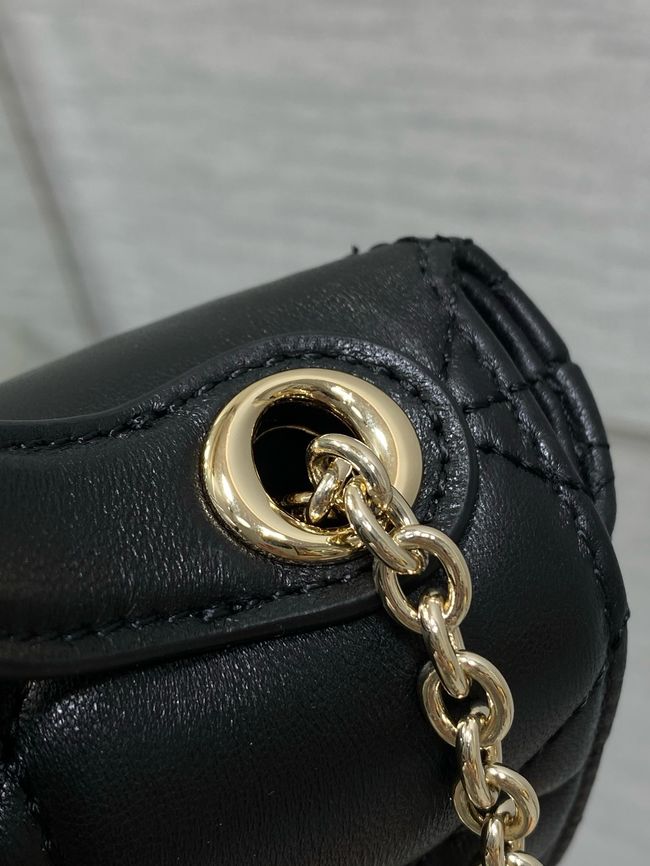 My Dior Mini Bag Cannage patent leather S0985PU black&Golden chain My Dior Mini Bag Cannage patent leather S0985PU black&Golden chain