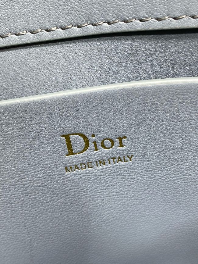 My Dior Mini Bag Cannage patent leather S0985PU blue&Golden chain My Dior Mini Bag Cannage patent leather S0985PU blue&Golden chain