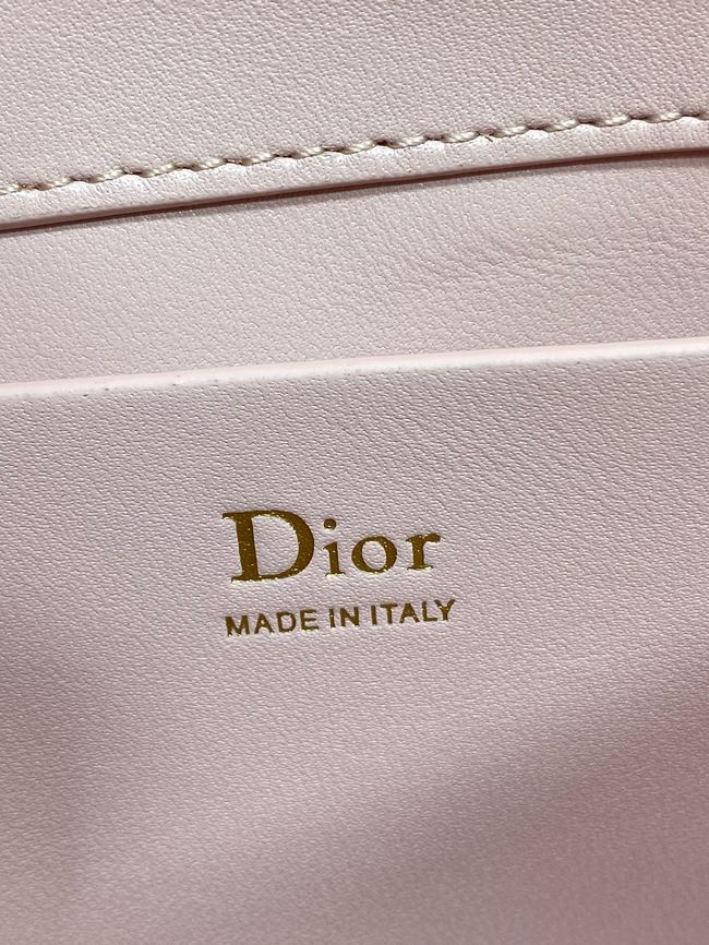 My Dior Mini Bag Cannage patent leather S0985PU pink&Golden chain