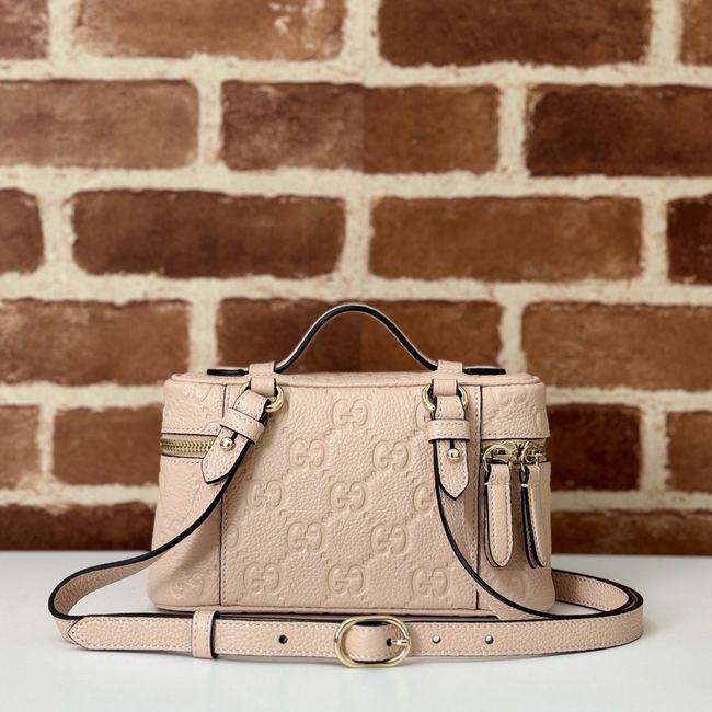 GUCCI GG EMBLEM SUPER MINI BAG 815949 pink GUCCI GG EMBLEM SUPER MINI BAG 815949 pink