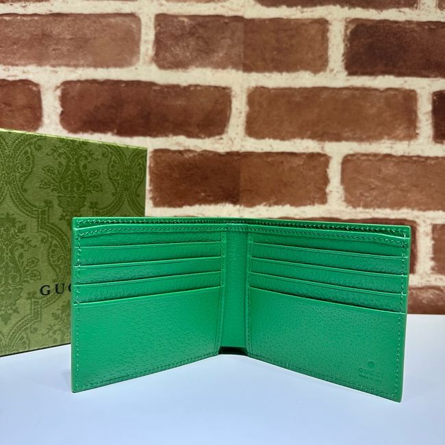 Gucci Dusty interior GG bi-fold wallet 768243 green Gucci Dusty interior GG bi-fold wallet 768243 green