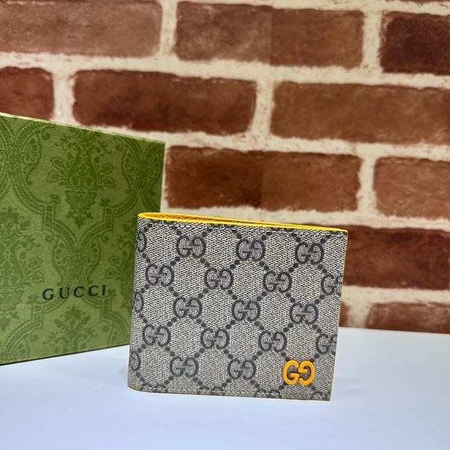 Gucci Dusty interior GG bi-fold wallet 768243 yellow