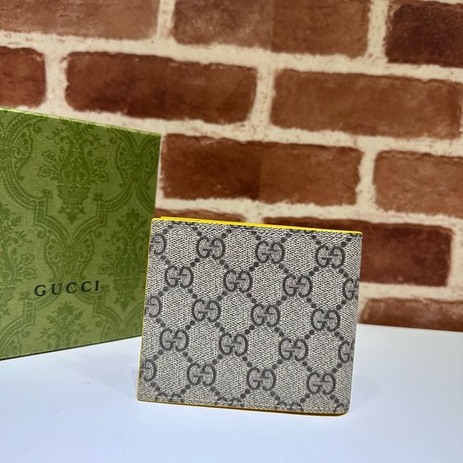 Gucci Dusty interior GG bi-fold wallet 768243 yellow Gucci Dusty interior GG bi-fold wallet 768243 yellow
