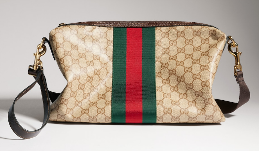 Gucci Essence Classic medium crossbody bag A002KX brown GG canvas