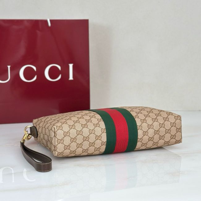 Gucci Essence Classic medium crossbody bag A002KX brown GG canvas Gucci Essence Classic medium crossbody bag A002KX brown GG canvas