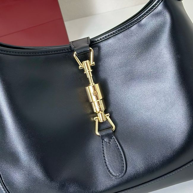 Gucci Jackie 1961 medium shoulder bag 863136 black hand-treated leather Gucci Jackie 1961 medium shoulder bag 863136 black hand-treated leather