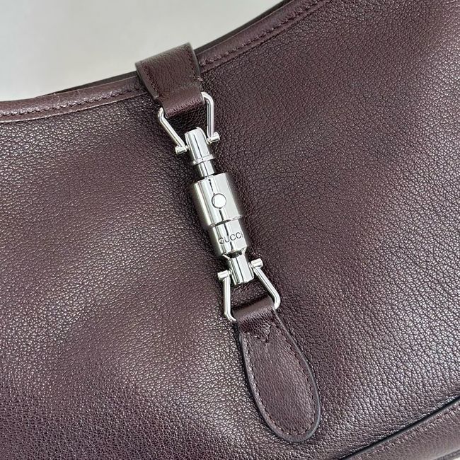 Gucci Jackie 1961 medium shoulder bag leather 863136 dark brown Gucci Jackie 1961 medium shoulder bag leather 863136 dark brown