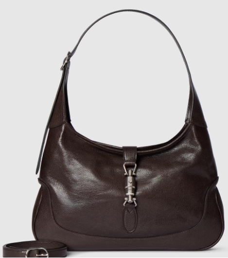 Gucci Jackie 1961 medium shoulder bag leather 863136 dark brown