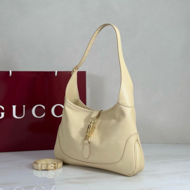 Gucci Jackie 1961 medium shoulder bag leather 863136 light yellow Gucci Jackie 1961 medium shoulder bag leather 863136 light yellow