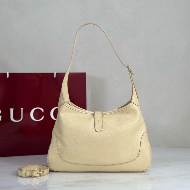 Gucci Jackie 1961 medium shoulder bag leather 863136 light yellow Gucci Jackie 1961 medium shoulder bag leather 863136 light yellow