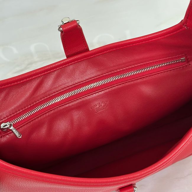 Gucci Jackie 1961 medium shoulder bag leather 863136 red Gucci Jackie 1961 medium shoulder bag leather 863136 red