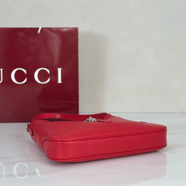 Gucci Jackie 1961 medium shoulder bag leather 863136 red Gucci Jackie 1961 medium shoulder bag leather 863136 red