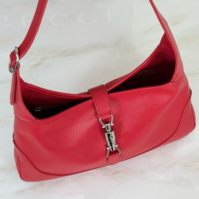 Gucci Jackie 1961 medium shoulder bag leather 863136 red Gucci Jackie 1961 medium shoulder bag leather 863136 red