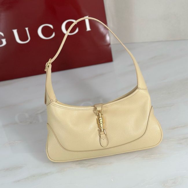 Gucci Jackie Slim medium shoulder bag 863137 light yellow Gucci Jackie Slim medium shoulder bag 863137 light yellow