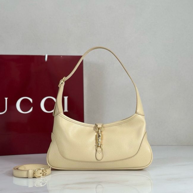 Gucci Jackie Slim medium shoulder bag 863137 light yellow