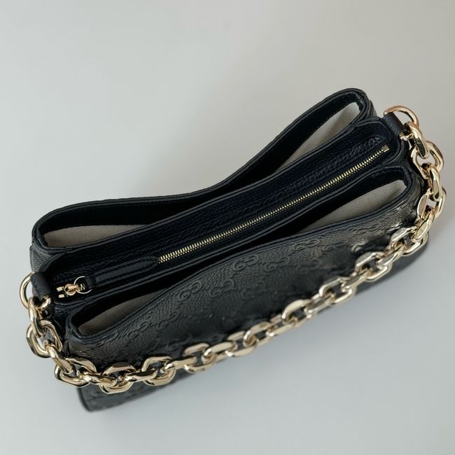 Gucci leather medium crossbody bag 815263 black Gucci leather medium crossbody bag 815263 black