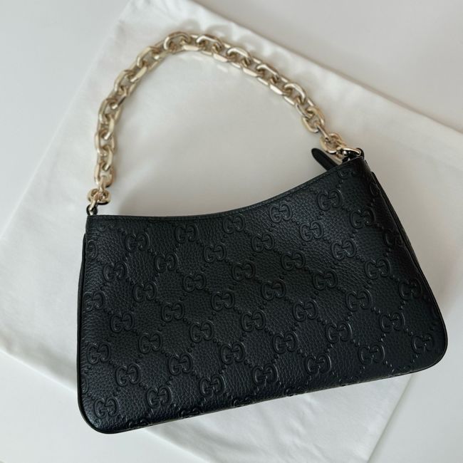 Gucci leather medium crossbody bag 815263 black Gucci leather medium crossbody bag 815263 black
