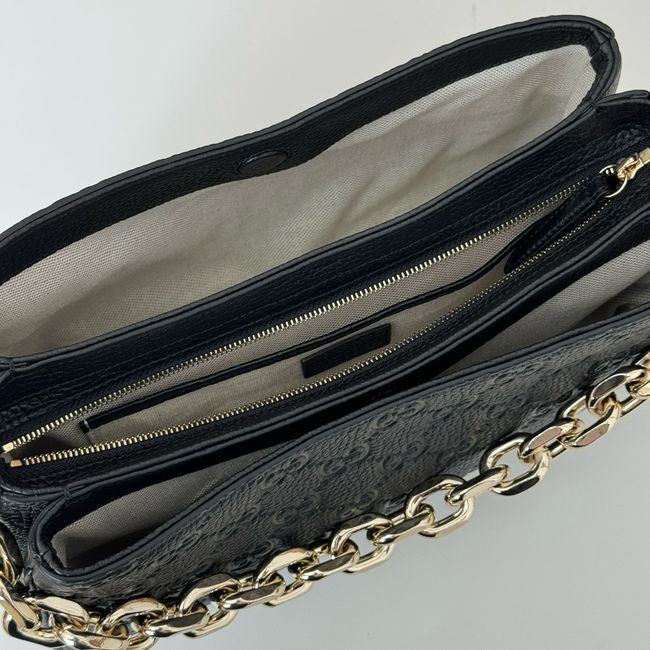 Gucci leather medium crossbody bag 815263 black Gucci leather medium crossbody bag 815263 black