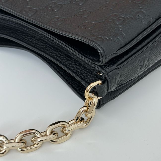 Gucci leather medium crossbody bag 815263 black Gucci leather medium crossbody bag 815263 black