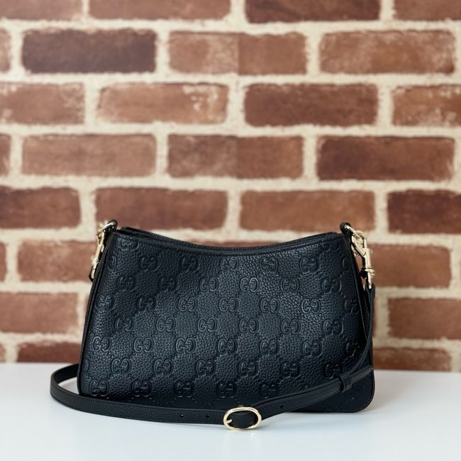 Gucci leather medium crossbody bag 815263 black Gucci leather medium crossbody bag 815263 black
