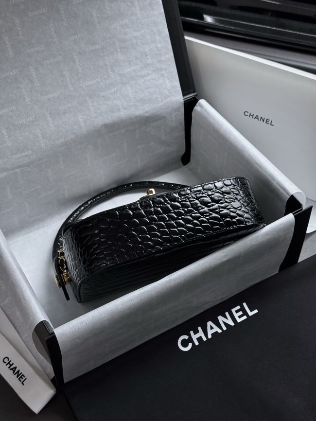 CHANEL Mini Flap Bag with Top Handle AS6424 black CHANEL Mini Flap Bag with Top Handle AS6424 black