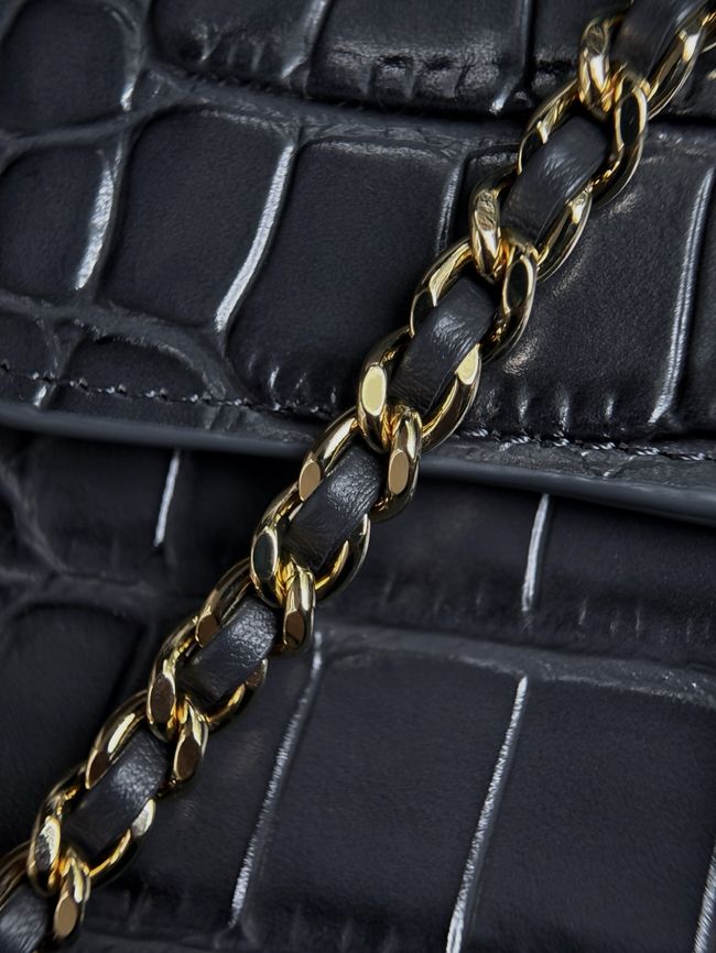 CHANEL Mini Flap Bag with Top Handle AS6424 dark blue