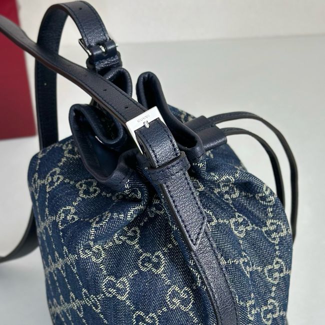 Gucci Venice small bucket bag 875237 Dark blue Gucci Venice small bucket bag 875237 Dark blue