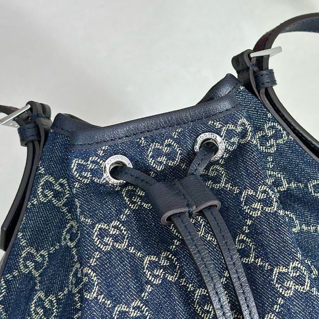 Gucci Venice small bucket bag 875237 Dark blue Gucci Venice small bucket bag 875237 Dark blue
