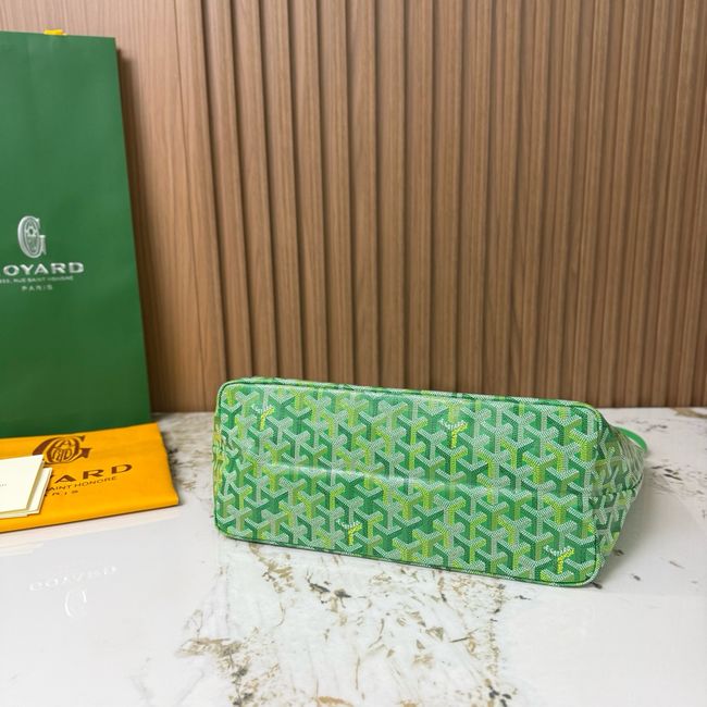 Goyard Goyardine canvas & Chevroches calfskin CL08P GREEN Goyard Goyardine canvas & Chevroches calfskin CL08P GREEN