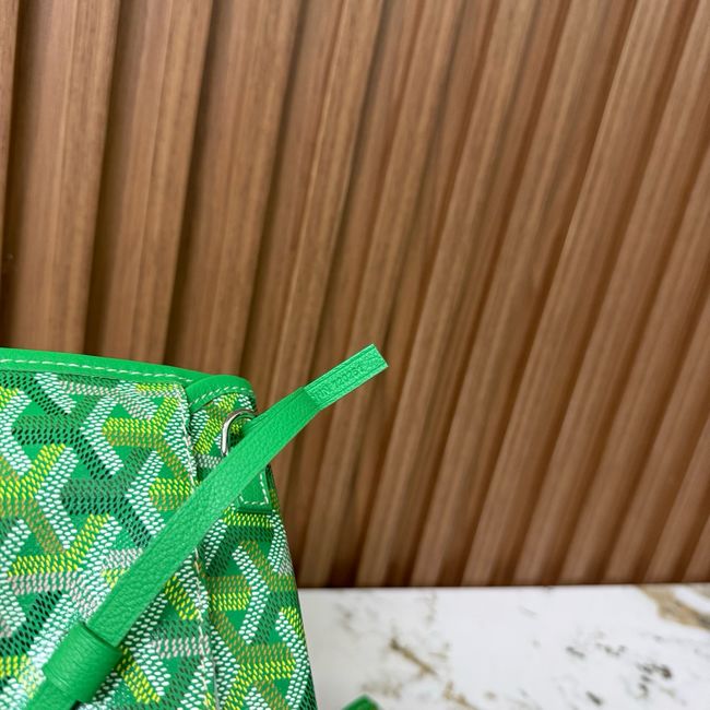 Goyard Goyardine canvas & Chevroches calfskin CL08P GREEN Goyard Goyardine canvas & Chevroches calfskin CL08P GREEN