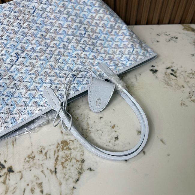 Goyard Goyardine canvas & Chevroches calfskin CL08P LIGHT BLUE Goyard Goyardine canvas & Chevroches calfskin CL08P LIGHT BLUE