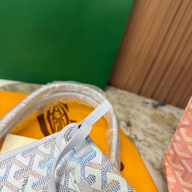 Goyard Goyardine canvas & Chevroches calfskin CL08P LIGHT BLUE Goyard Goyardine canvas & Chevroches calfskin CL08P LIGHT BLUE
