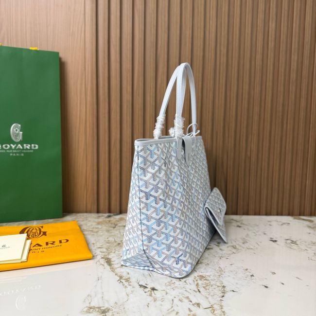 Goyard Goyardine canvas & Chevroches calfskin CL08P LIGHT BLUE Goyard Goyardine canvas & Chevroches calfskin CL08P LIGHT BLUE