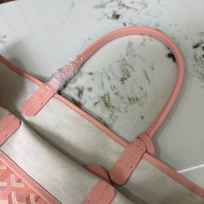 Goyard Goyardine canvas & Chevroches calfskin CL08P PINK Goyard Goyardine canvas & Chevroches calfskin CL08P PINK