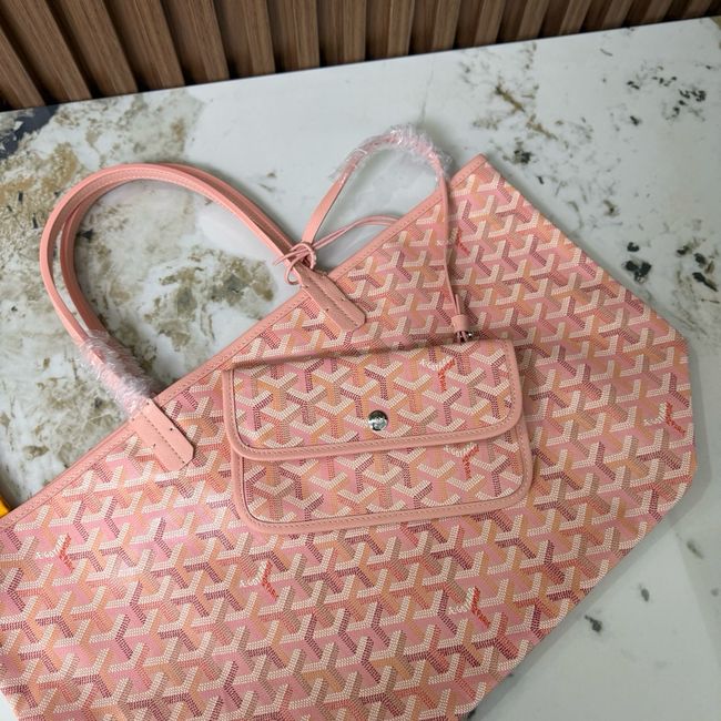 Goyard Goyardine canvas & Chevroches calfskin CL08P PINK Goyard Goyardine canvas & Chevroches calfskin CL08P PINK