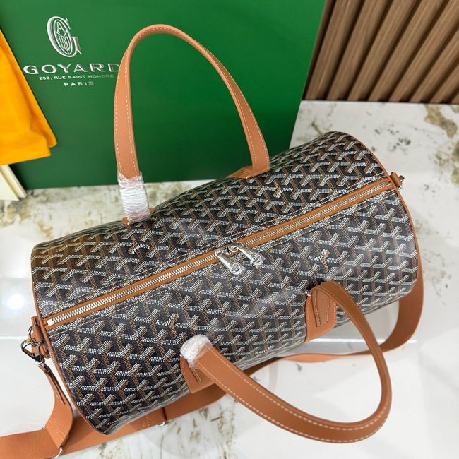Goyard Goyardine canvas & Chevroches calfskin CL10P brown Goyard Goyardine canvas & Chevroches calfskin CL10P brown