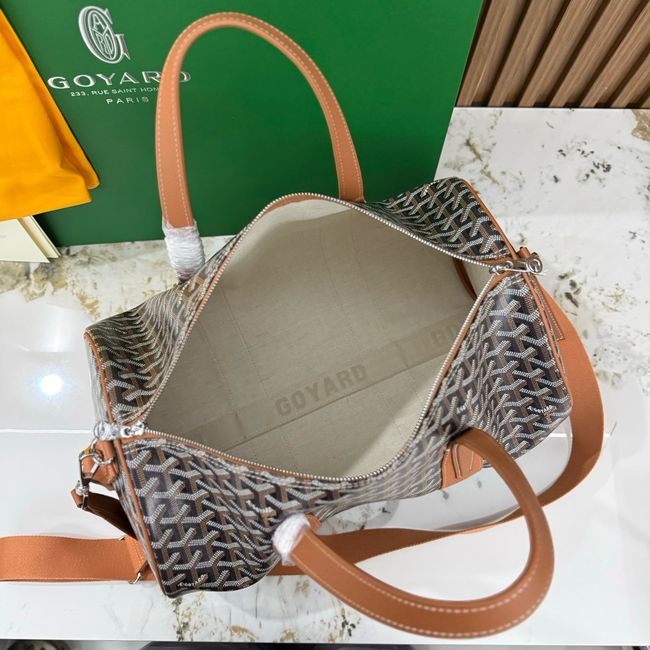 Goyard Goyardine canvas & Chevroches calfskin CL10P brown Goyard Goyardine canvas & Chevroches calfskin CL10P brown
