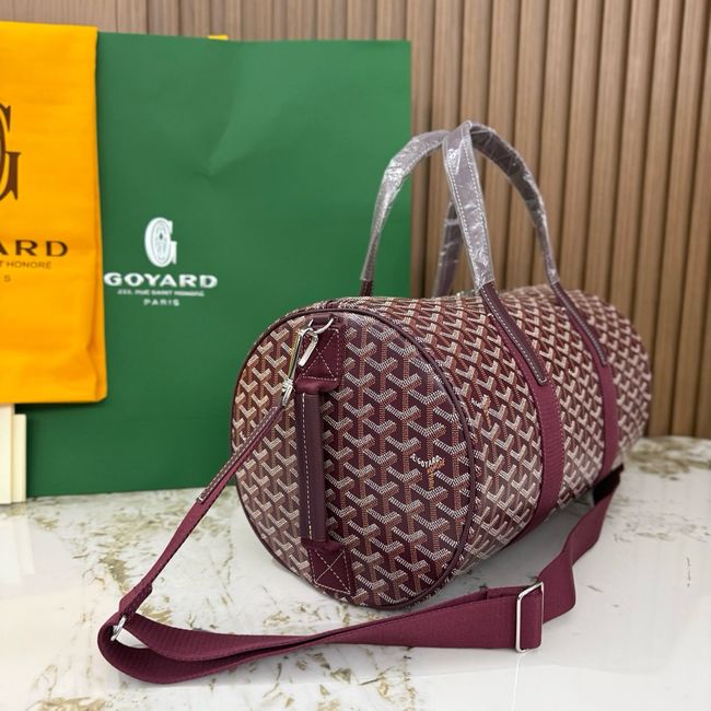 Goyard Goyardine canvas & Chevroches calfskin CL10P wine red