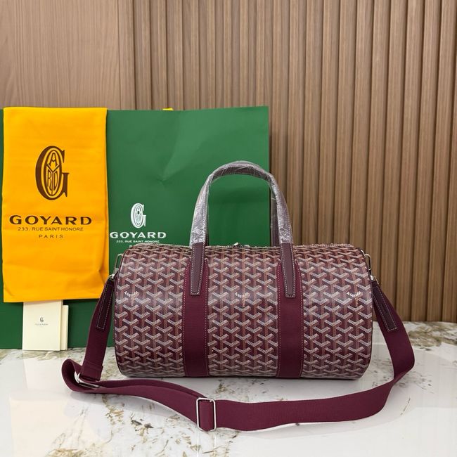 Goyard Goyardine canvas & Chevroches calfskin CL10P wine red