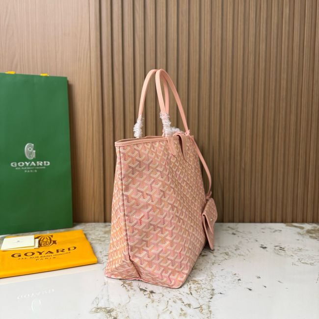 Goyard Goyardine canvas & Chevroches calfskin Large bag CL09P PINK Goyard Goyardine canvas & Chevroches calfskin Large bag CL09P PINK