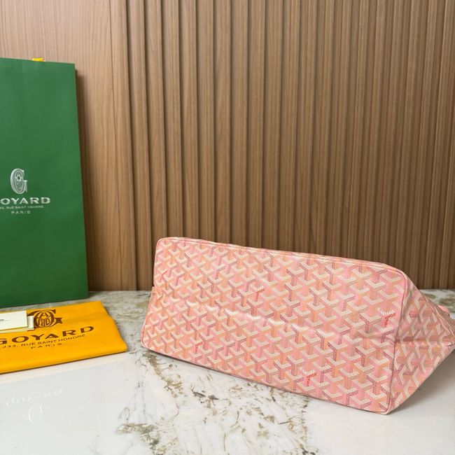 Goyard Goyardine canvas & Chevroches calfskin Large bag CL09P PINK Goyard Goyardine canvas & Chevroches calfskin Large bag CL09P PINK