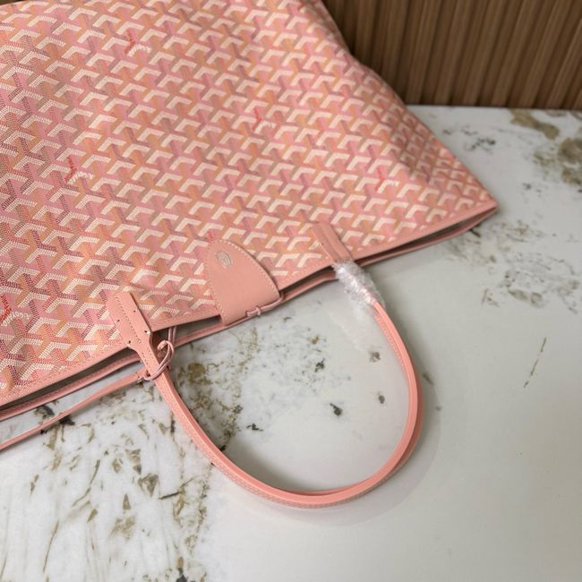 Goyard Goyardine canvas & Chevroches calfskin Large bag CL09P PINK Goyard Goyardine canvas & Chevroches calfskin Large bag CL09P PINK