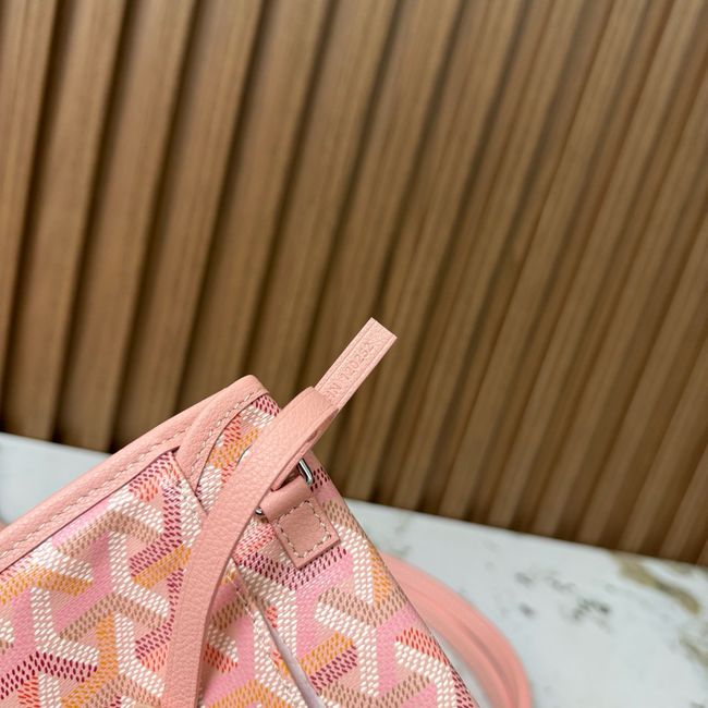 Goyard Goyardine canvas & Chevroches calfskin Large bag CL09P PINK Goyard Goyardine canvas & Chevroches calfskin Large bag CL09P PINK