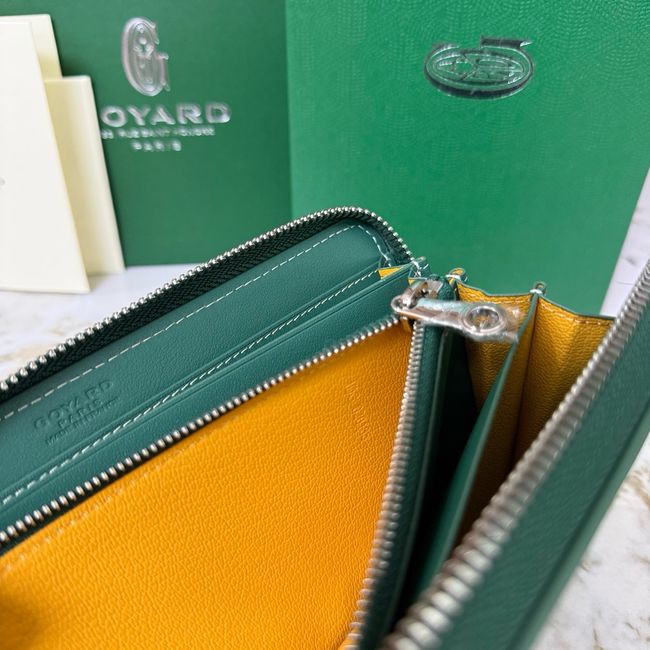 Goyard MATIGNON zip Wallet CL50P green Goyard MATIGNON zip Wallet CL50P green