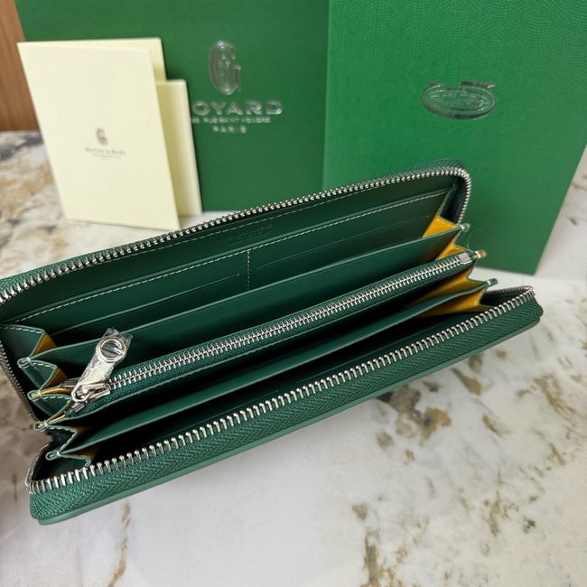 Goyard MATIGNON zip Wallet CL50P green Goyard MATIGNON zip Wallet CL50P green