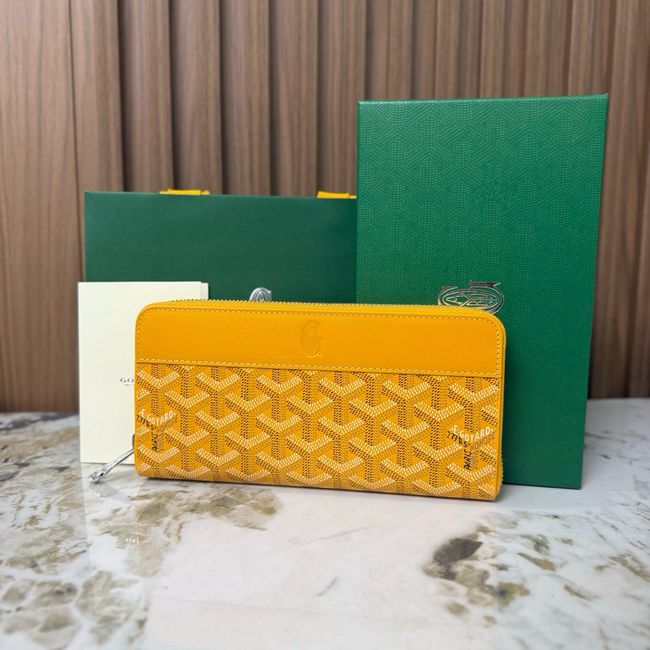 Goyard MATIGNON zip Wallet CL50P yellow