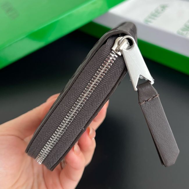 Bottega Veneta Woven Mycelium Zip-Around Wallet A003AD Espresso Bottega Veneta Woven Mycelium Zip-Around Wallet A003AD Espresso