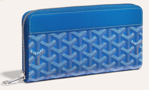 Goyard MATIGNON zip Wallet CL50P blue