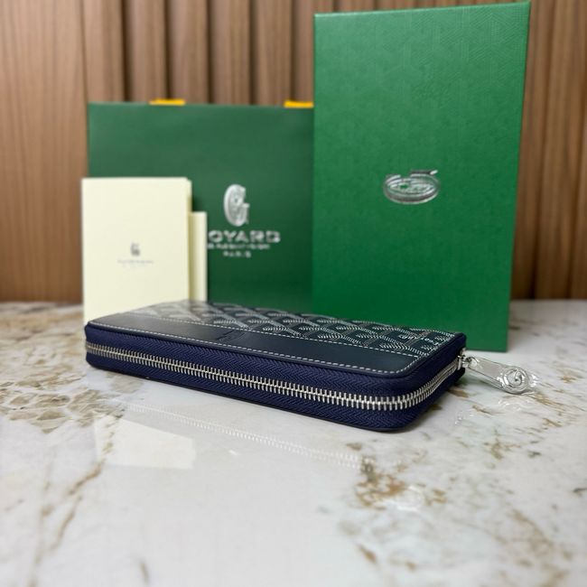 Goyard MATIGNON zip Wallet CL50P dark blue Goyard MATIGNON zip Wallet CL50P dark blue