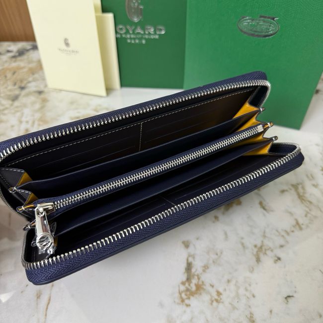 Goyard MATIGNON zip Wallet CL50P dark blue Goyard MATIGNON zip Wallet CL50P dark blue